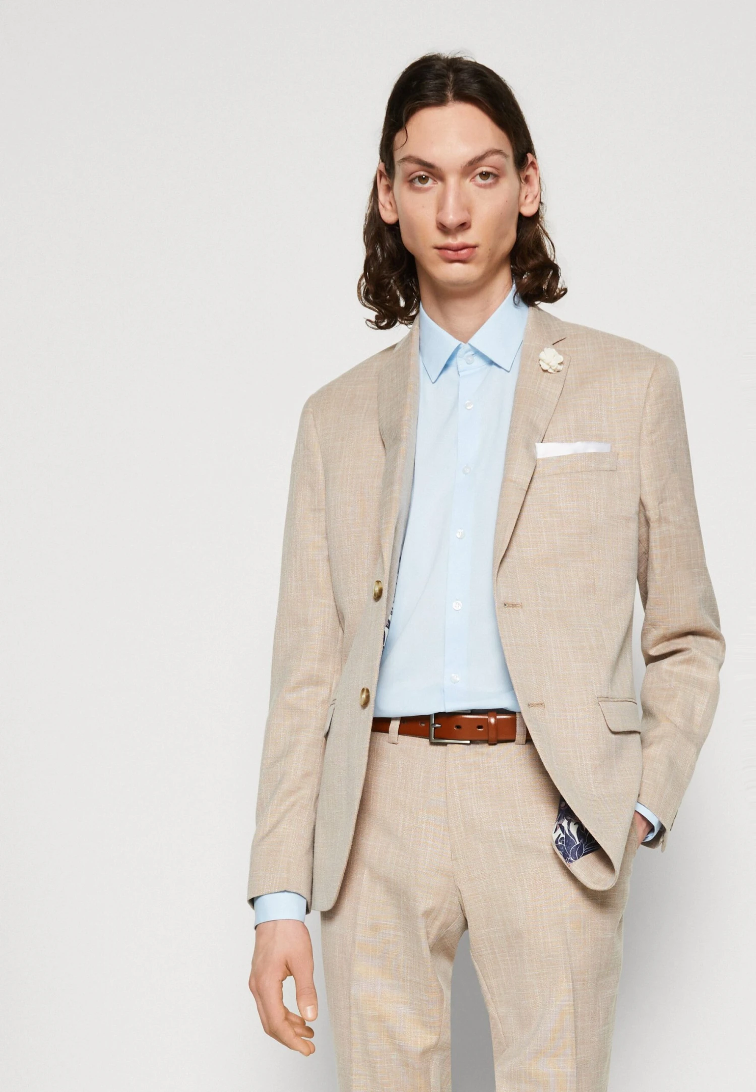 Solid Slim Shirt - Overhemd - Airy Blue 4 Solid Slim Shirt - Overhemd - Airy Blue - Afbeelding 4