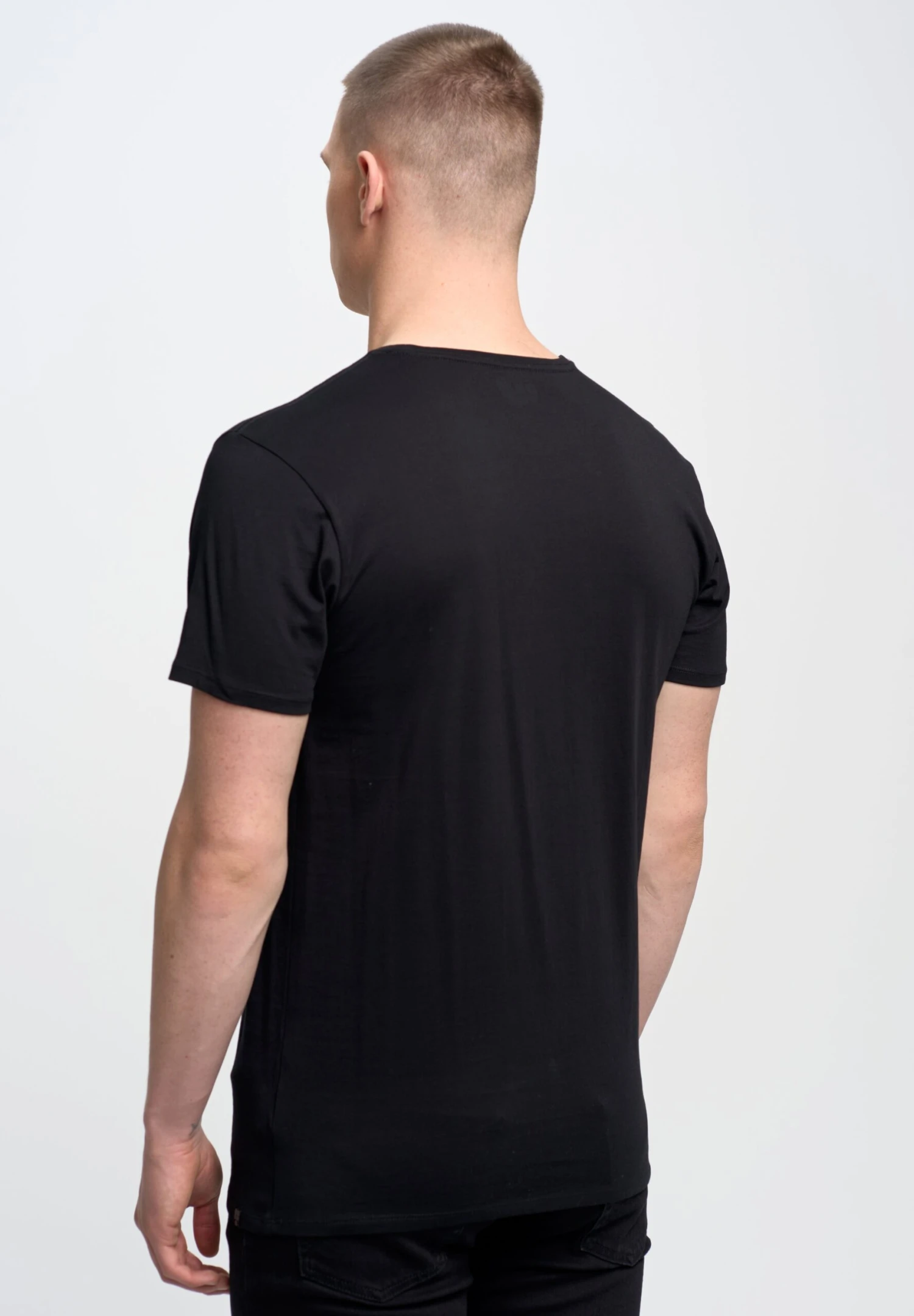 BIG STAR Basic - T-Shirt Basic - Schwarz 3 BIG STAR Basic - T-Shirt Basic - Schwarz - Afbeelding 3