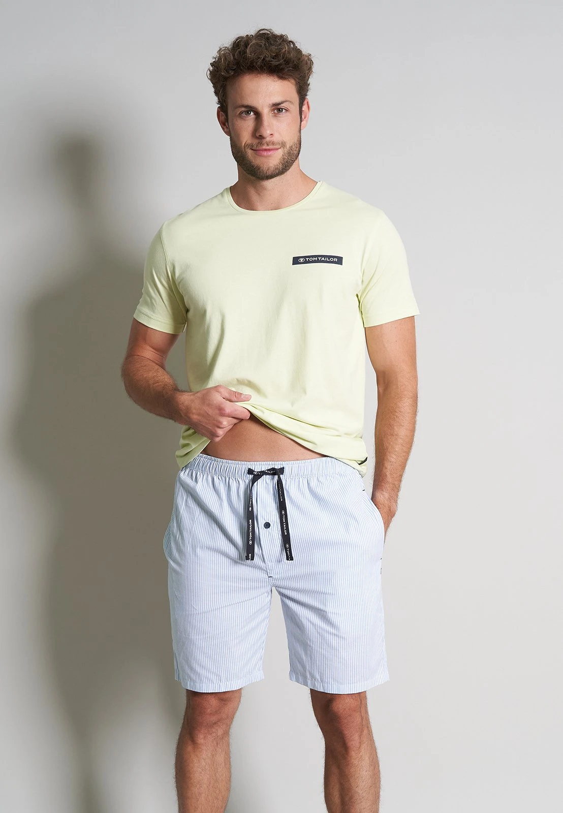 Tom Tailor Pyjamabroek - BlauHellStreifen 1 Tom Tailor Pyjamabroek - BlauHellStreifen