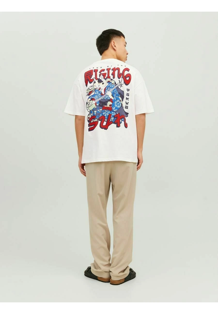 Jack & Jones Crew Neck - T-Shirt Print - Cloud Dancer 1 Jack & Jones Crew Neck - T-Shirt Print - Cloud Dancer