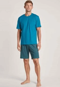 Calida 2 Set Kurz - Pyjama - Malibu Blue