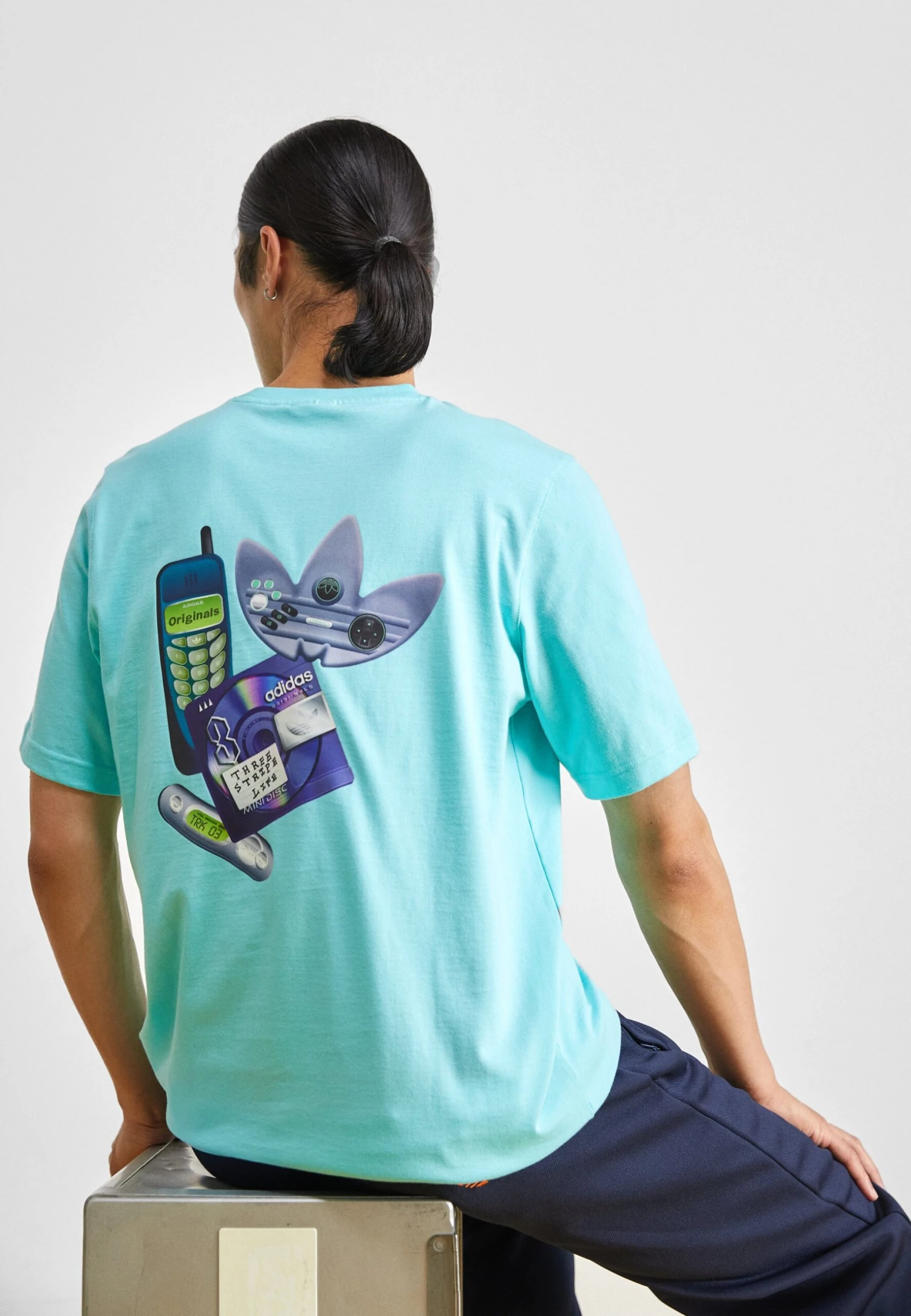 Adidas Originals Multi Tee - T-Shirt Print - Flash Aqua 1 Adidas Originals Multi Tee - T-Shirt Print - Flash Aqua