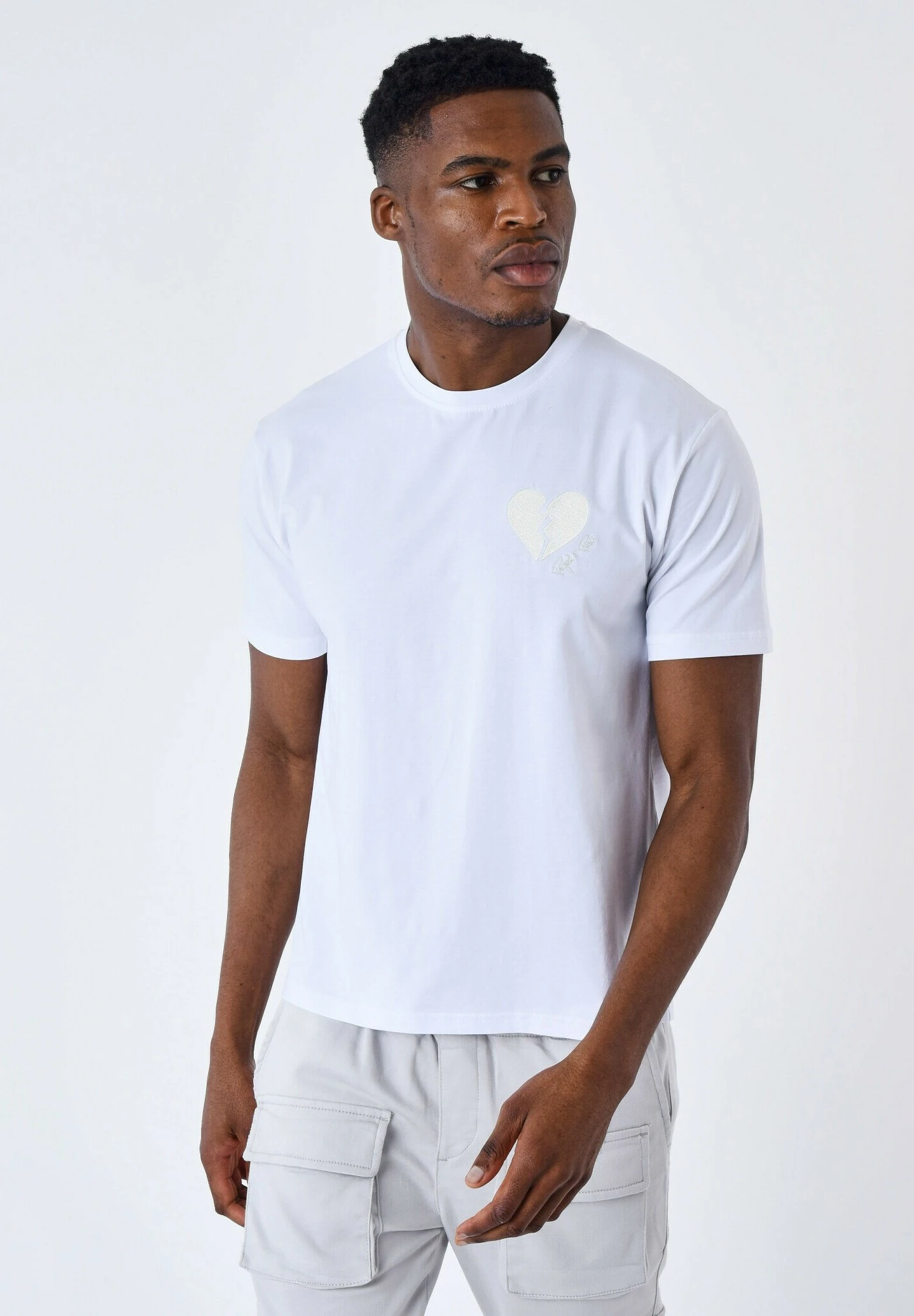 Cœur Brisé - T-Shirt Print - Blanc 1 Cœur Brisé - T-Shirt Print - Blanc