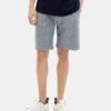 TOM TAILOR Denim Shorts - Navy White Bean Dobby