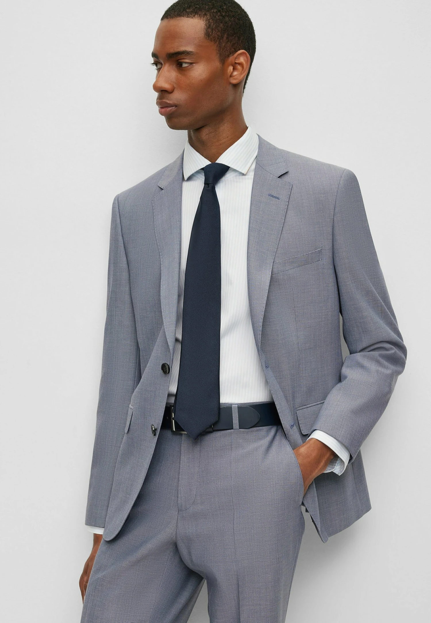 Boss H-Joe-Spread - Zakelijk Overhemd - Light Blue One 5 Boss H-Joe-Spread - Zakelijk Overhemd - Light Blue One - Afbeelding 5