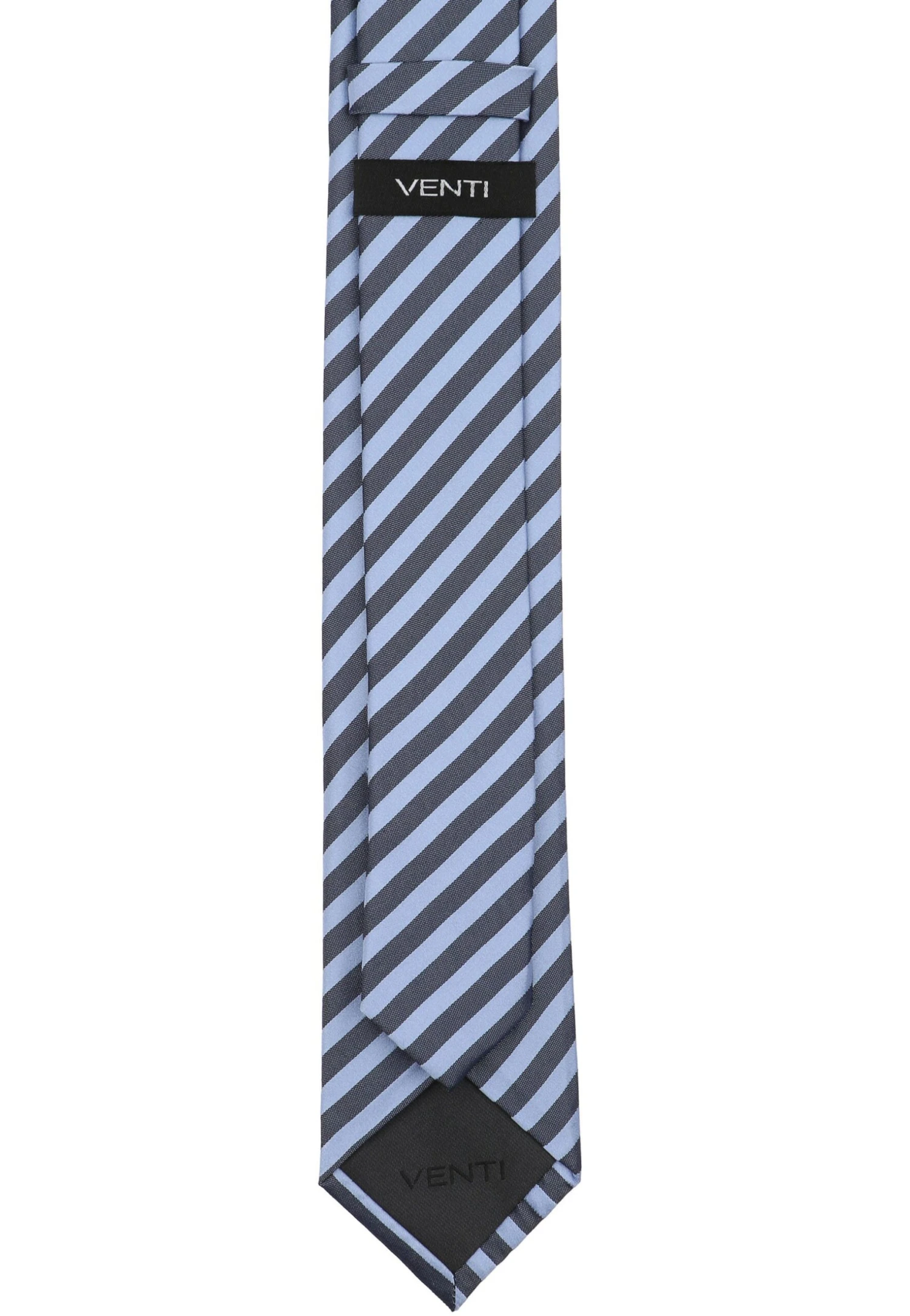 Venti Gestreift - Stropdas - Blau 2 Venti Gestreift - Stropdas - Blau - Afbeelding 2