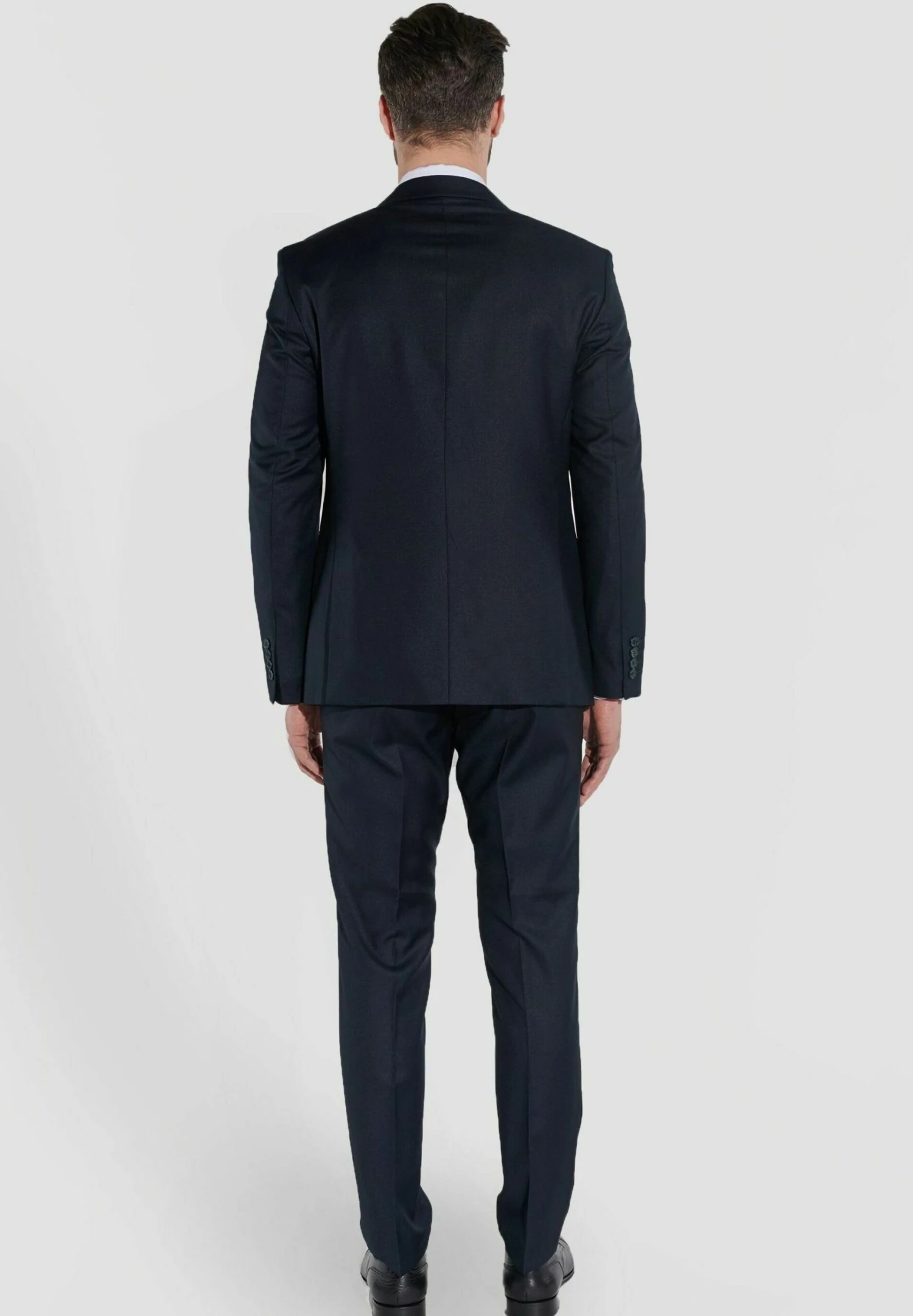 2-Teiliger Slim Fit Business- Kostuum - Dunkelblau 2 2-Teiliger Slim Fit Business- Kostuum - Dunkelblau - Afbeelding 2