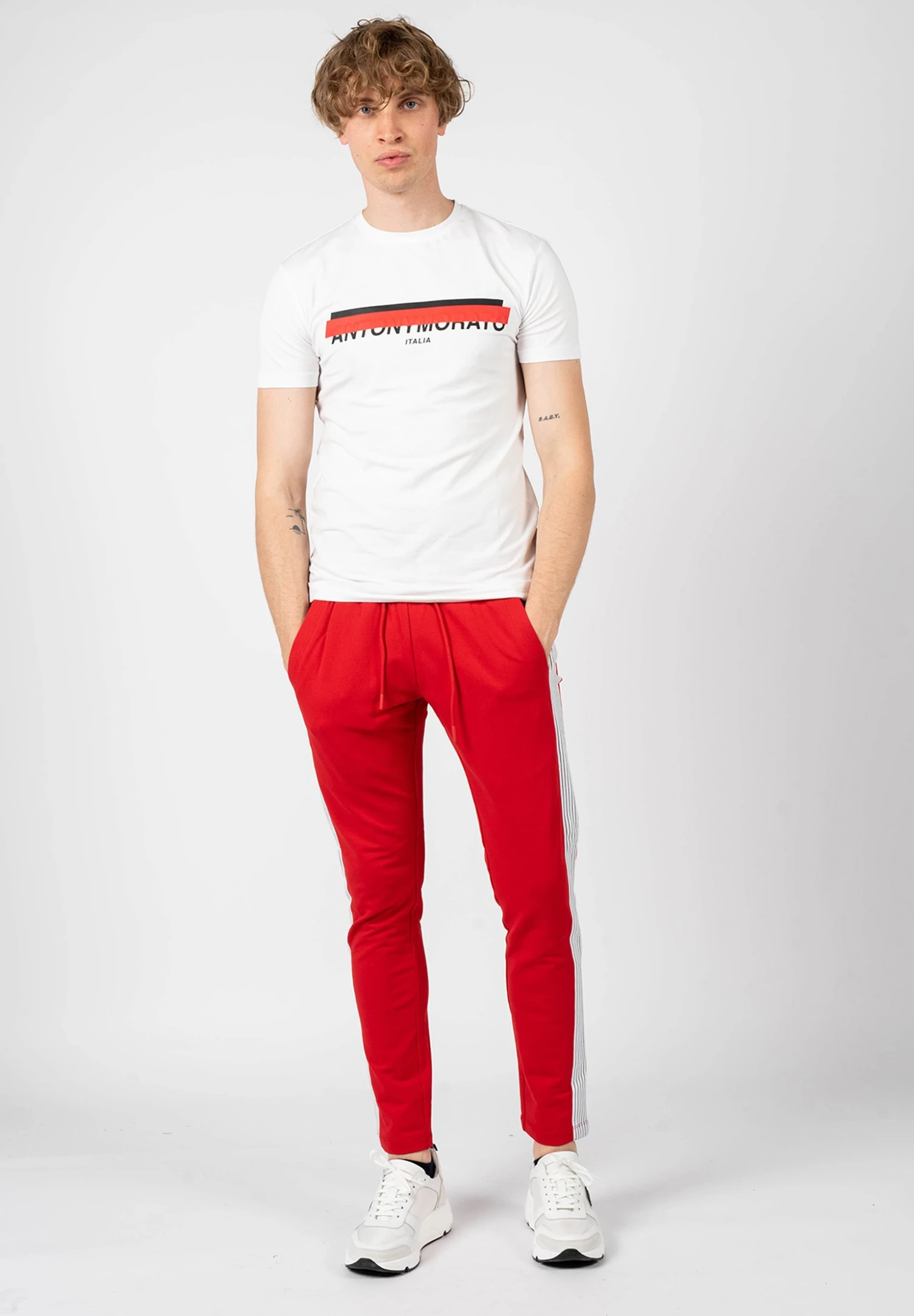 Antony Morato Mmfp Fa- Trainingsbroek - Red 2 Antony Morato Mmfp Fa- Trainingsbroek - Red - Afbeelding 2