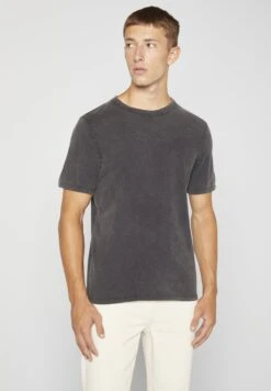 American Vintage Fakobay - T-Shirt Basic - Anthracite Vintage