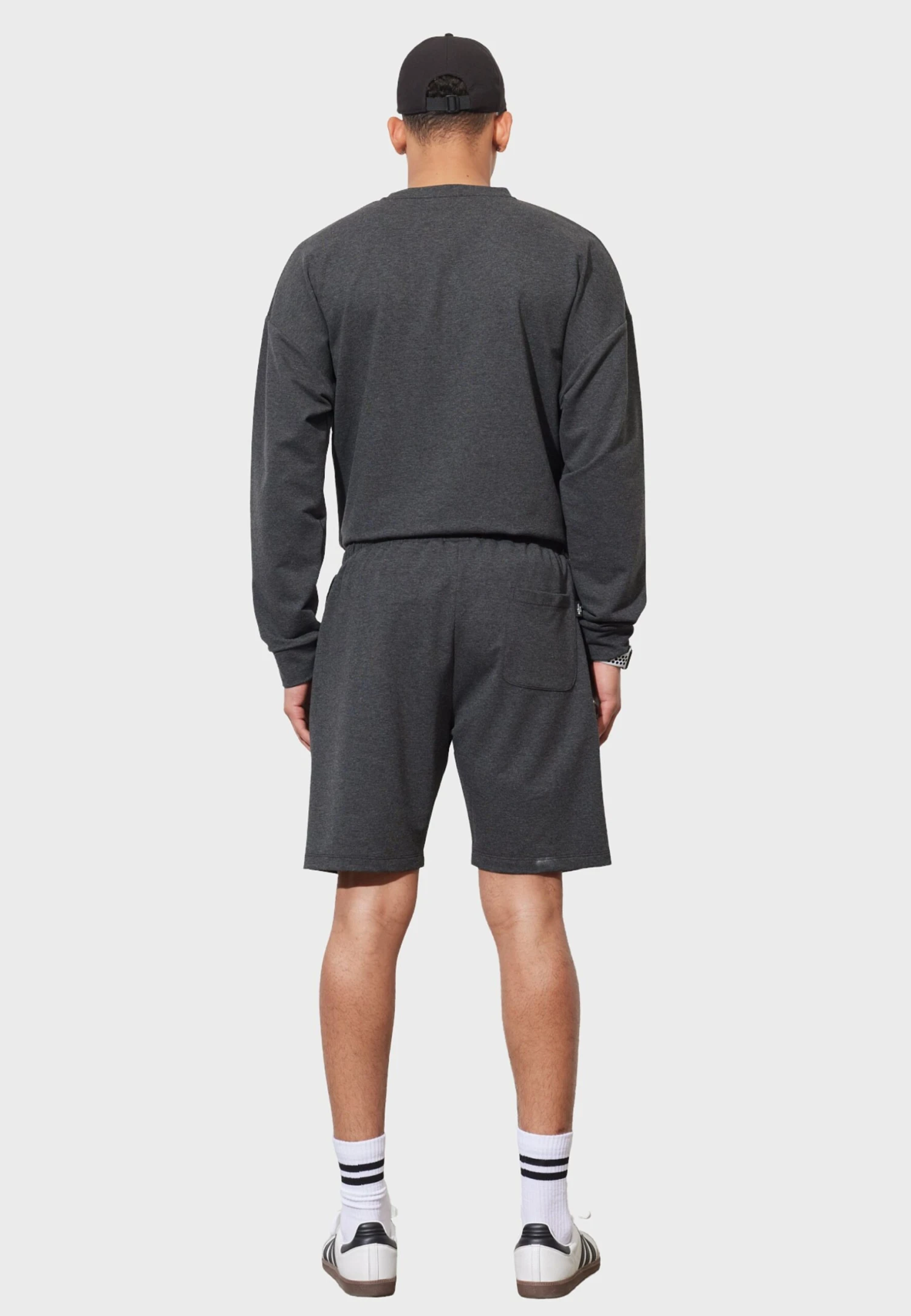 Standard Fit- Trainingsbroek - Anthracite Melange 3 Standard Fit- Trainingsbroek - Anthracite Melange - Afbeelding 3