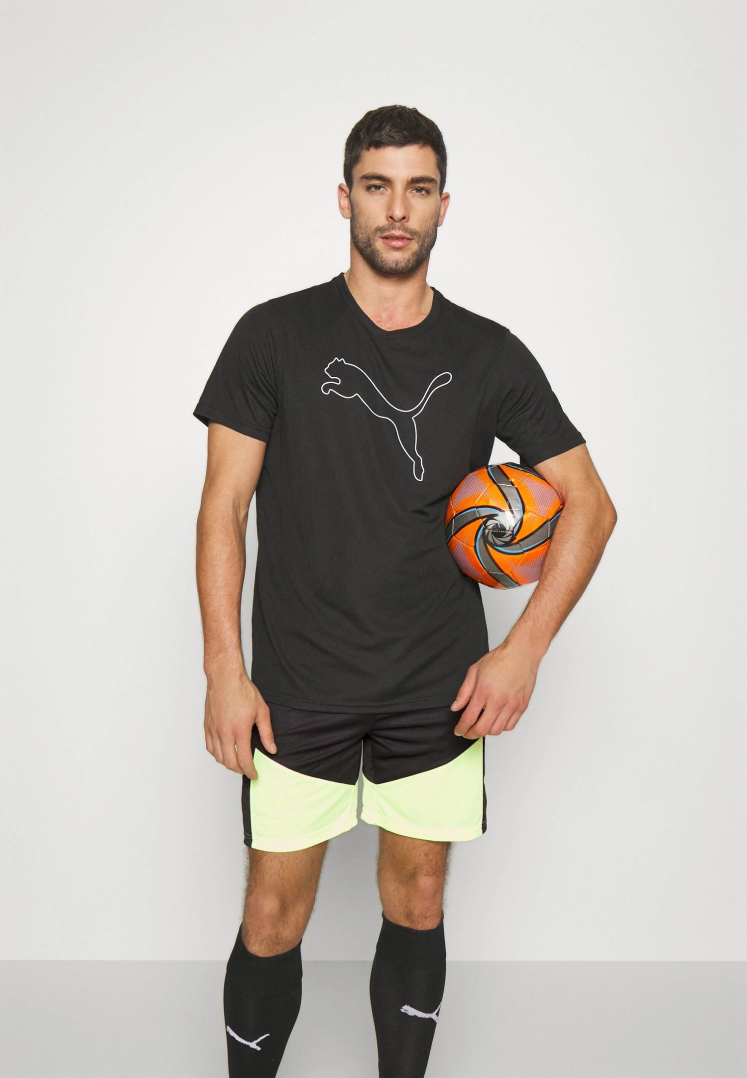 Puma Individual Training Shorts - Korte Broeken - Black/Fast Yellow 5 Puma Individual Training Shorts - Korte Broeken - Black/Fast Yellow - Afbeelding 5