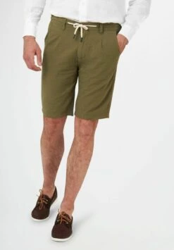 Seersucker - Shorts - Verde Militare