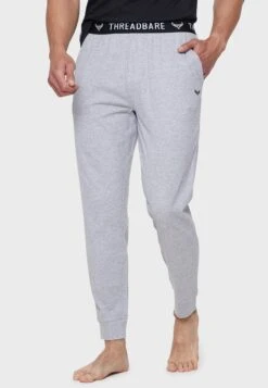Threadbare Loungewear Jackie Set - Pyjamabroek - Black/Grey Marl