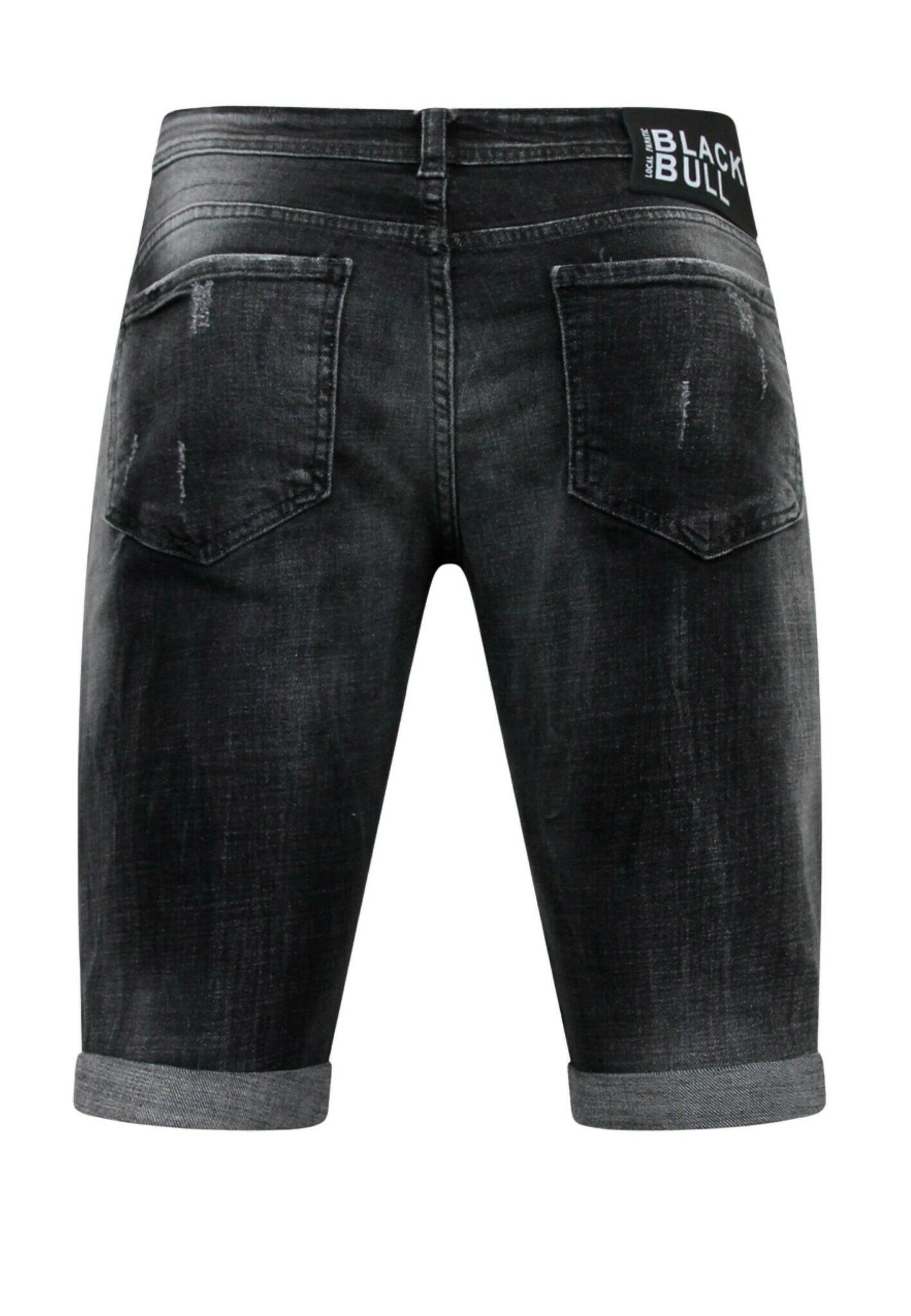 With Paint Splatter - Jeansshort - Zwart 2 With Paint Splatter - Jeansshort - Zwart - Afbeelding 2