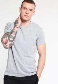 SAMSØE SAMSØE Kronos - T-Shirt Basic - Light Grey Melange