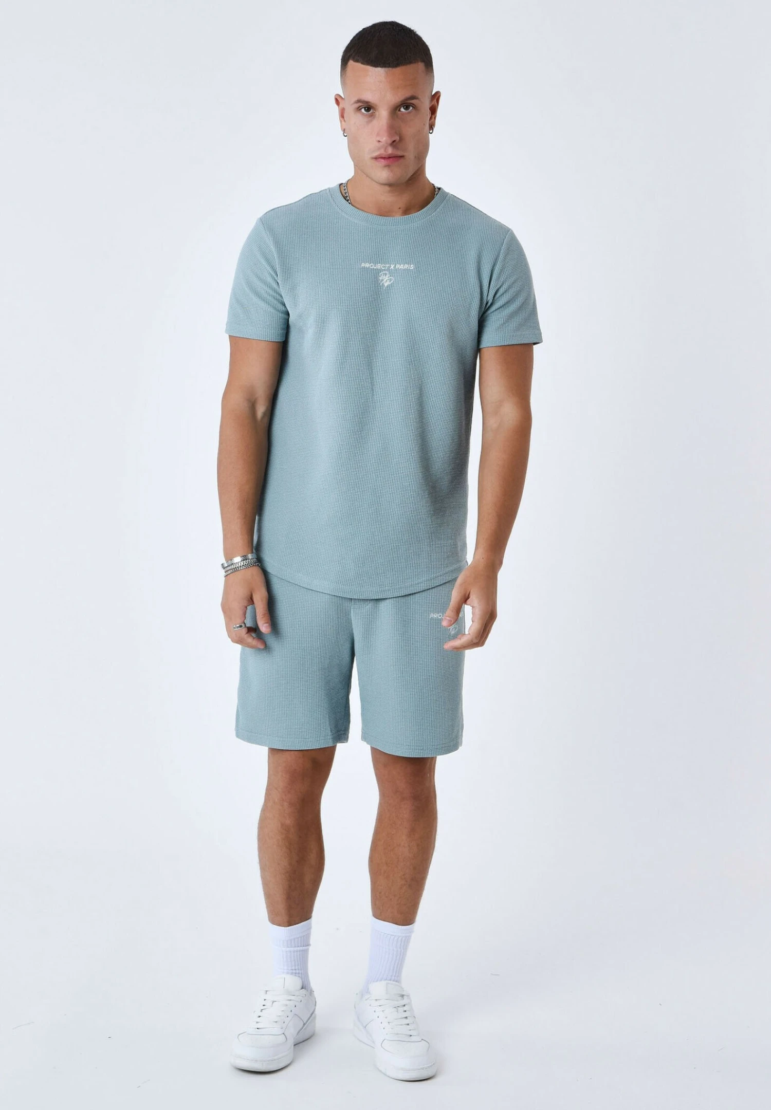 Texturé - Trainingsbroek - Bleu Vert 2 Texturé - Trainingsbroek - Bleu Vert - Afbeelding 2