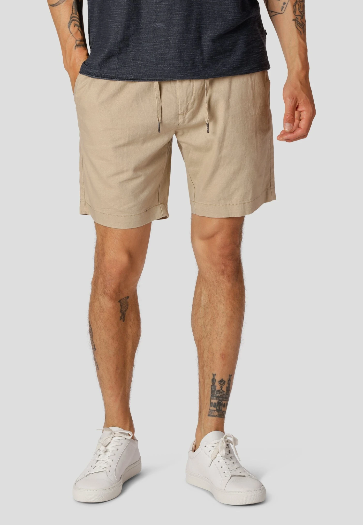 Barcelona- Shorts - Khaki 1 Barcelona- Shorts - Khaki
