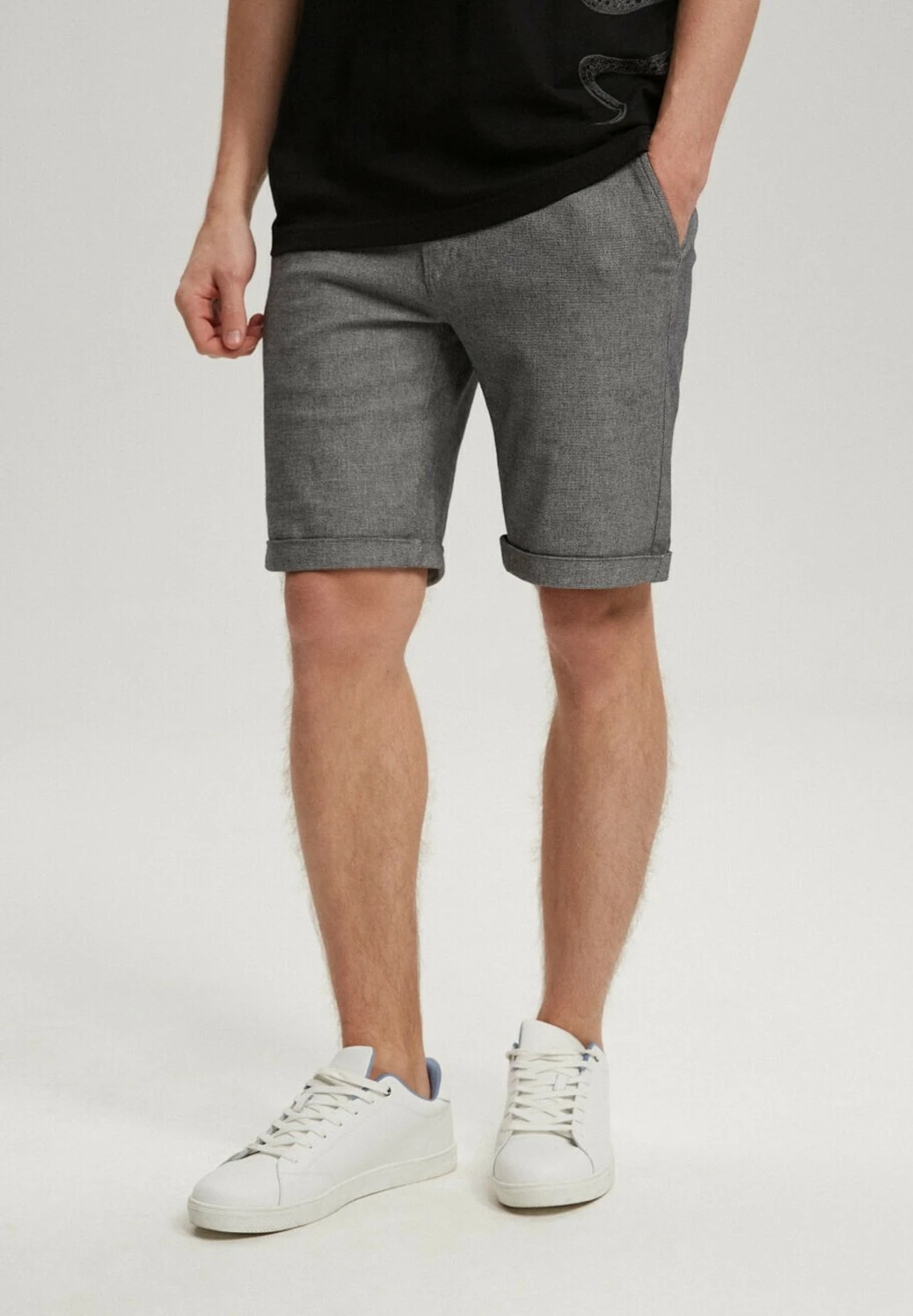 Diverse Prm Sh - Shorts - GreyMelange 1 Diverse Prm Sh - Shorts - GreyMelange