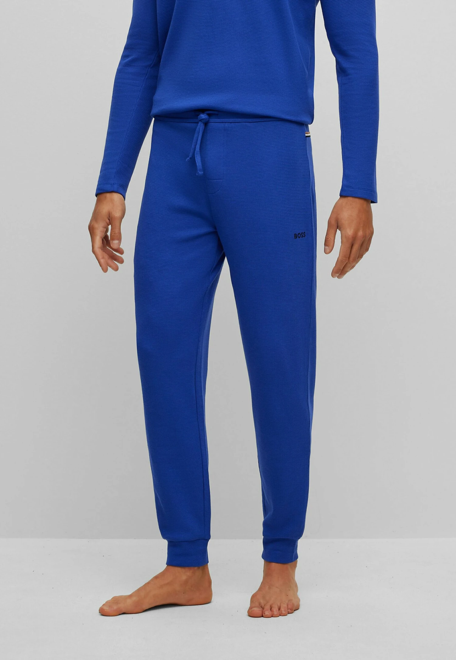 Boss Waffle Cuff - Pyjamabroek - Blue Fourteen 1 Boss Waffle Cuff - Pyjamabroek - Blue Fourteen