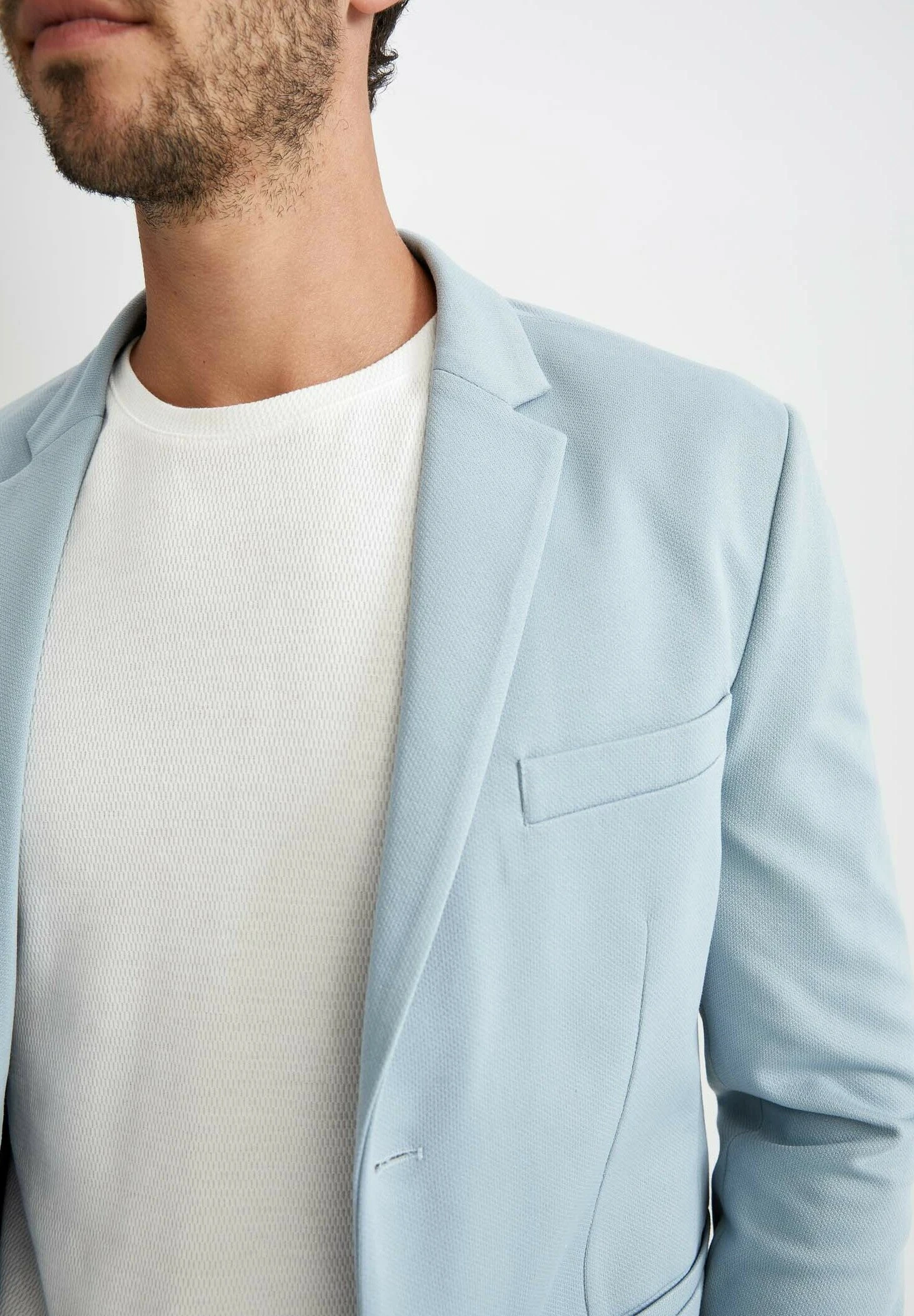 DeFacto Blazer - Blue 4 DeFacto Blazer - Blue - Afbeelding 4