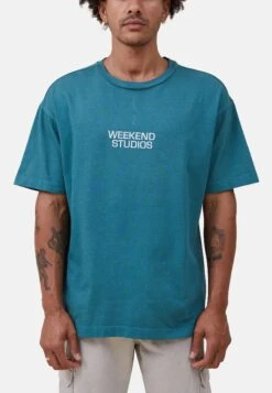 COTTON ON Heavy Weight- T-Shirt Print - Green