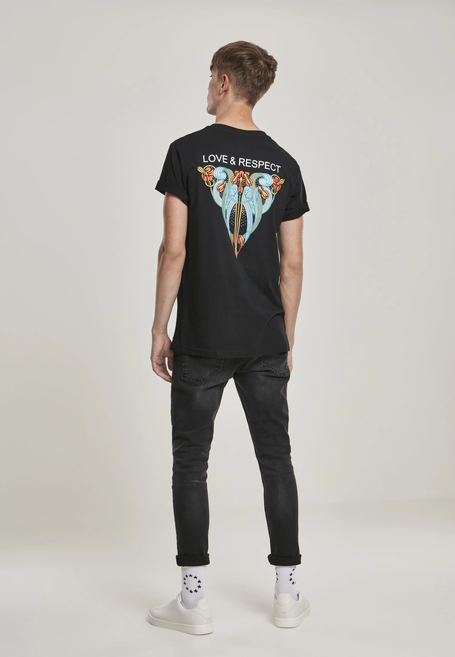 Mister Tee Love & Respect- T-Shirt Print - Black 4 Mister Tee Love & Respect- T-Shirt Print - Black - Afbeelding 4