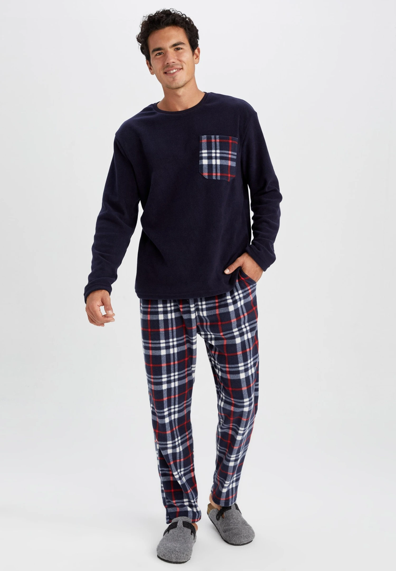 DeFacto Set Regular Fit - Pyjama - Navy 2 DeFacto Set Regular Fit - Pyjama - Navy - Afbeelding 2