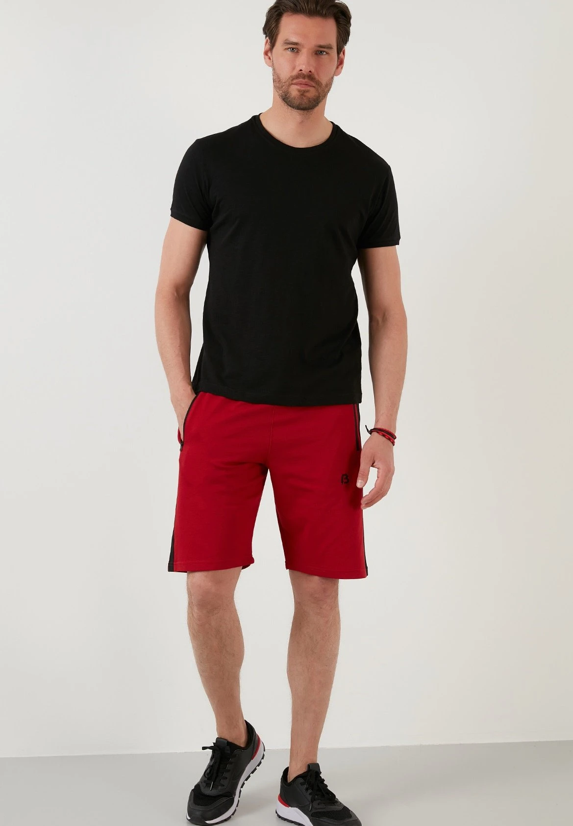 Slim Fit - Trainingsbroek - Red 2 Slim Fit - Trainingsbroek - Red - Afbeelding 2