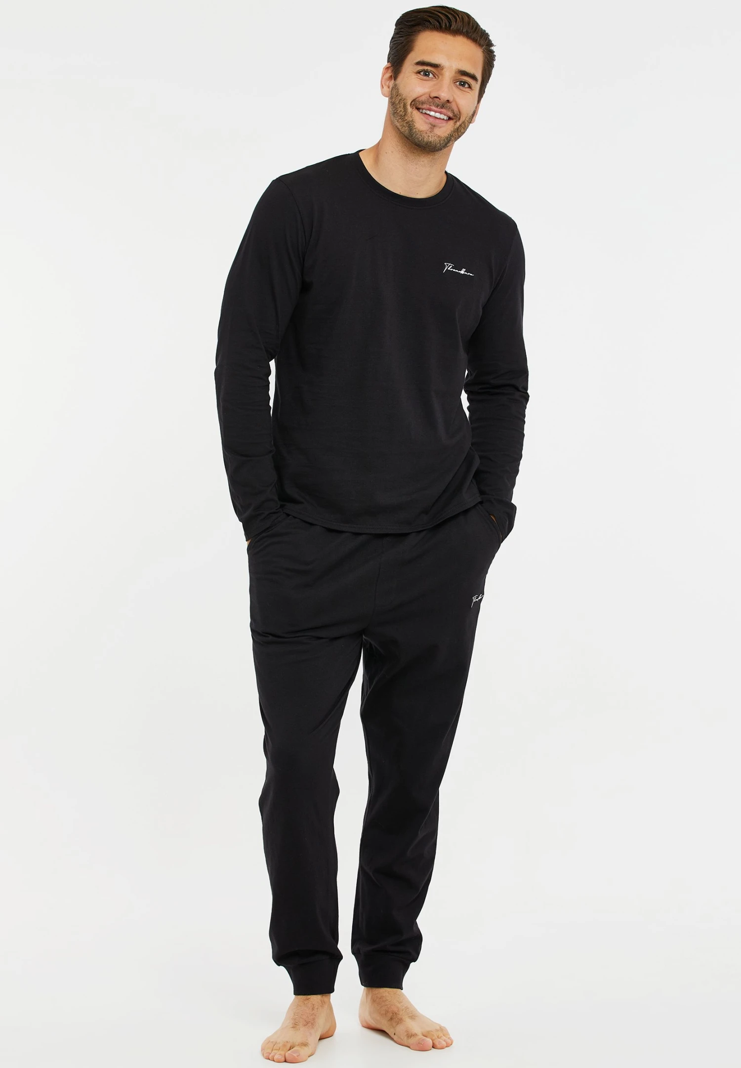 Threadbare Thb Lw Scoop Pj - Pyjama - Black 1 Threadbare Thb Lw Scoop Pj - Pyjama - Black