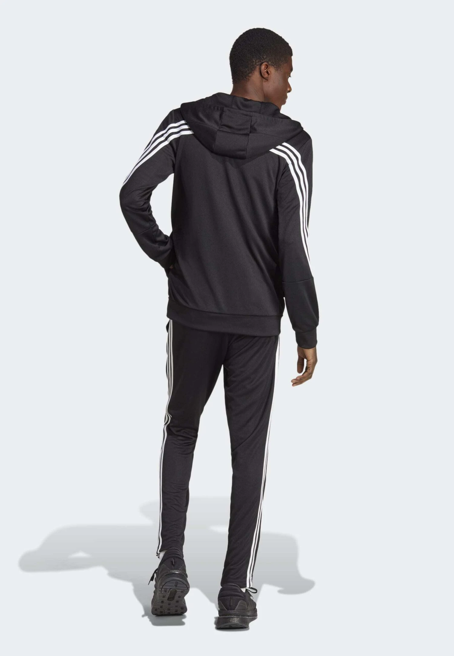 Adidas Sportswear M 3S Dk Ts - Trainingspak - Black White 2 Adidas Sportswear M 3S Dk Ts - Trainingspak - Black White - Afbeelding 2