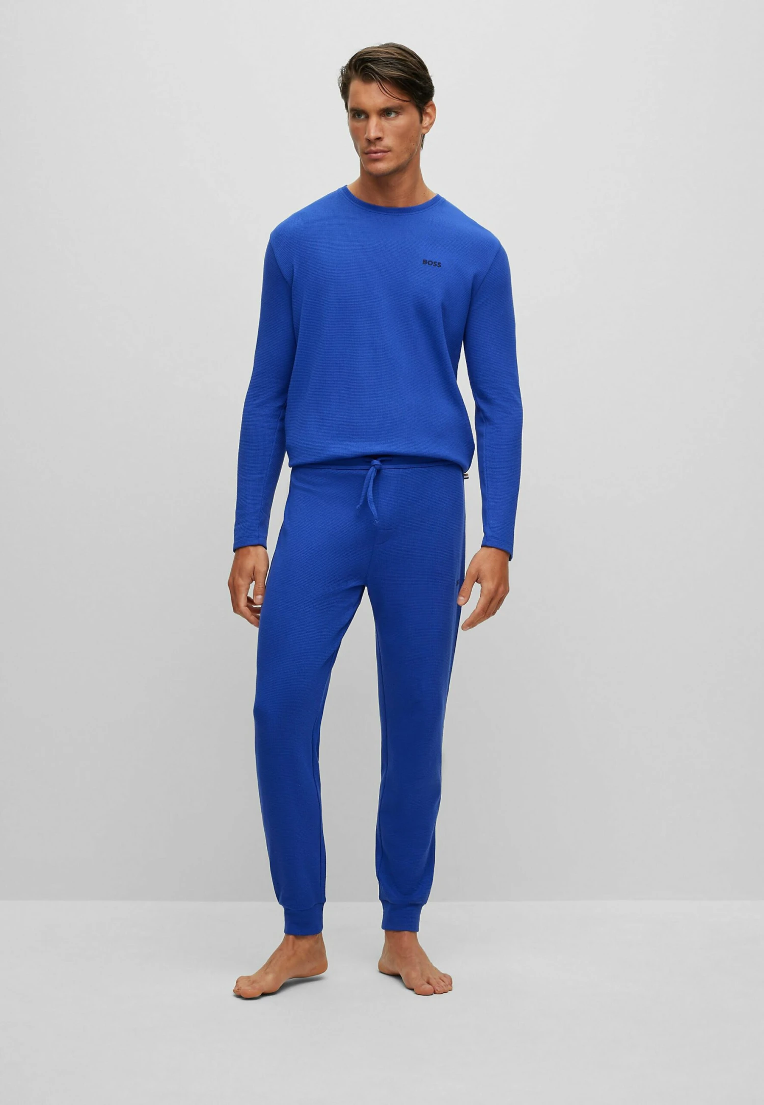 Boss Waffle Cuff - Pyjamabroek - Blue Fourteen 2 Boss Waffle Cuff - Pyjamabroek - Blue Fourteen - Afbeelding 2