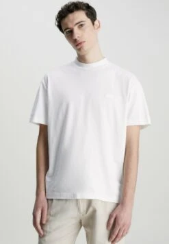 Calvin Klein Smooth Mock- T-Shirt Basic - Bright White