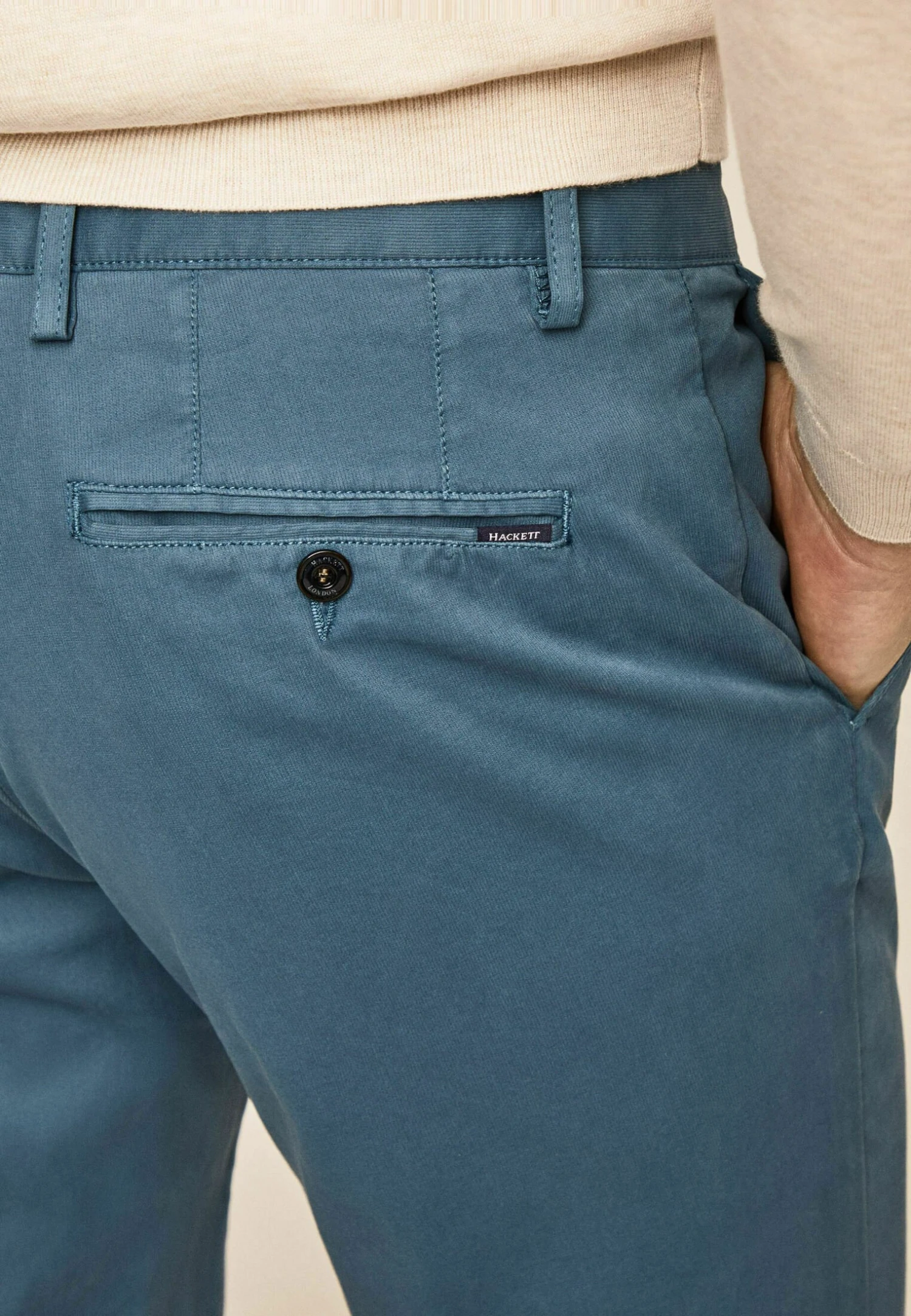 Hackett London Texture- Chino - Teal 5 Hackett London Texture- Chino - Teal - Afbeelding 5