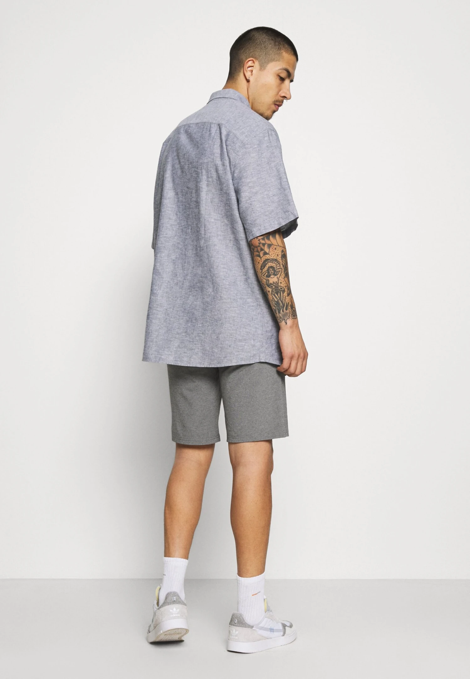 Only & Sons Onsmark - Shorts - Medium Grey Melange 3 Only & Sons Onsmark - Shorts - Medium Grey Melange - Afbeelding 3