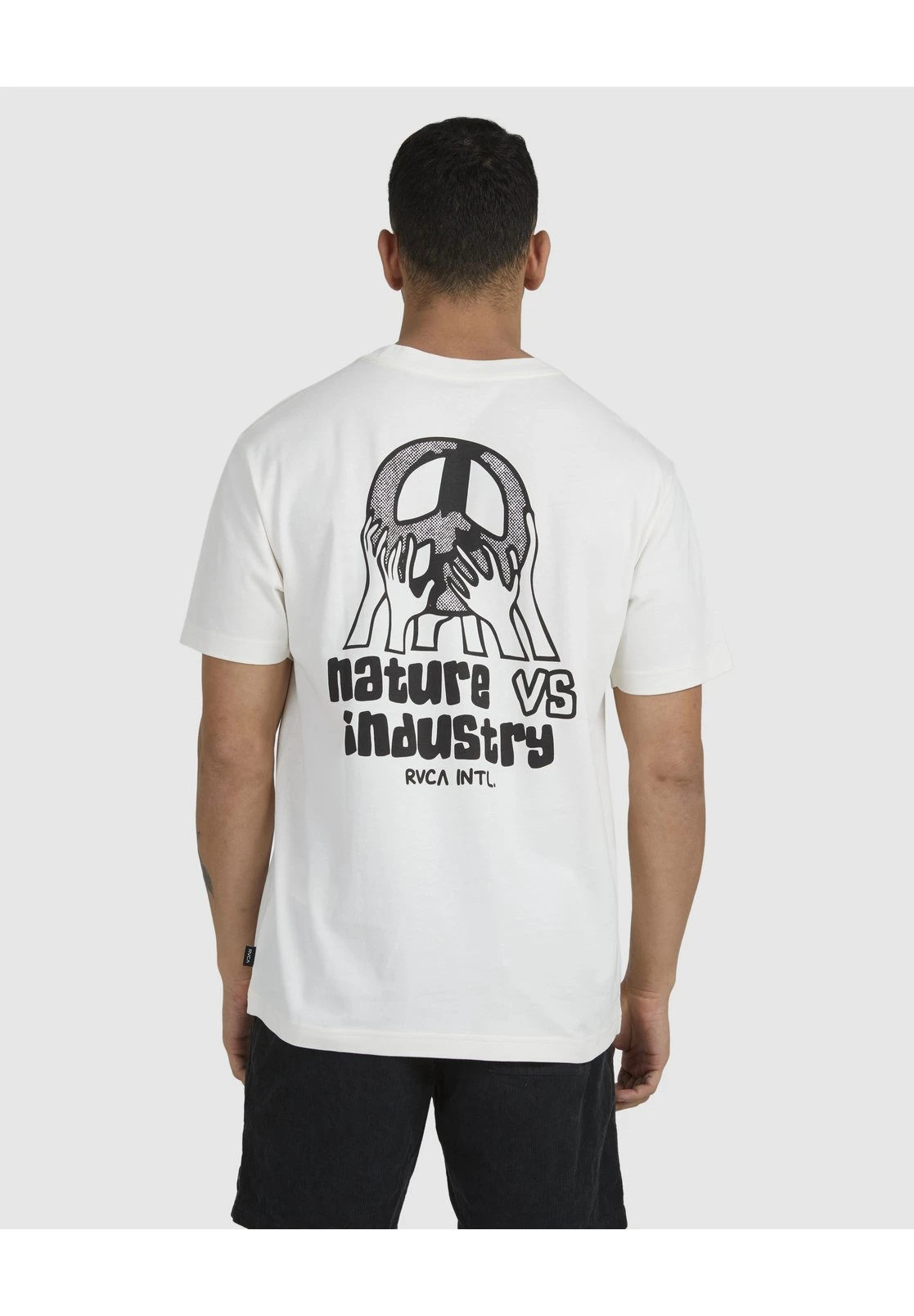 RVCA Helping Hands - T-Shirt Print - Salt