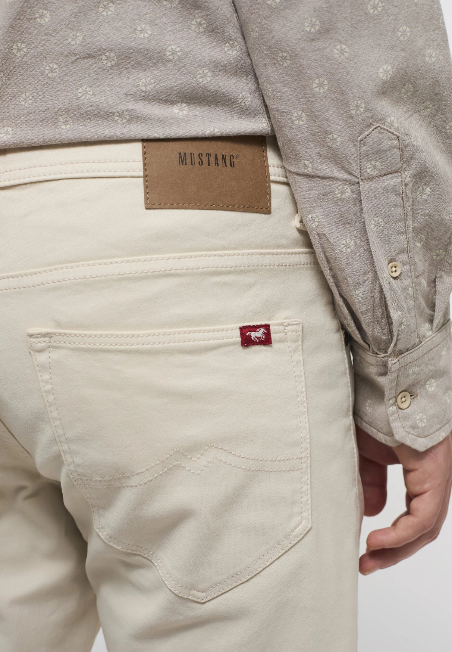 Mustang Style Chicago Z - Jeansshort - Natur 3 Mustang Style Chicago Z - Jeansshort - Natur - Afbeelding 3