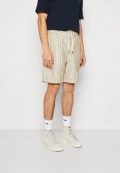 Scotch & Soda Regular Tapered Fave Bermuda - Shorts - Sand/Black Stripe