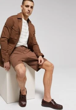 WE FASHION Van Gils - Shorts - Brown 10 WE FASHION Van Gils - Shorts - Brown -Next Verkoopwinkel 831dc918293d4006b78336608f76ebd8