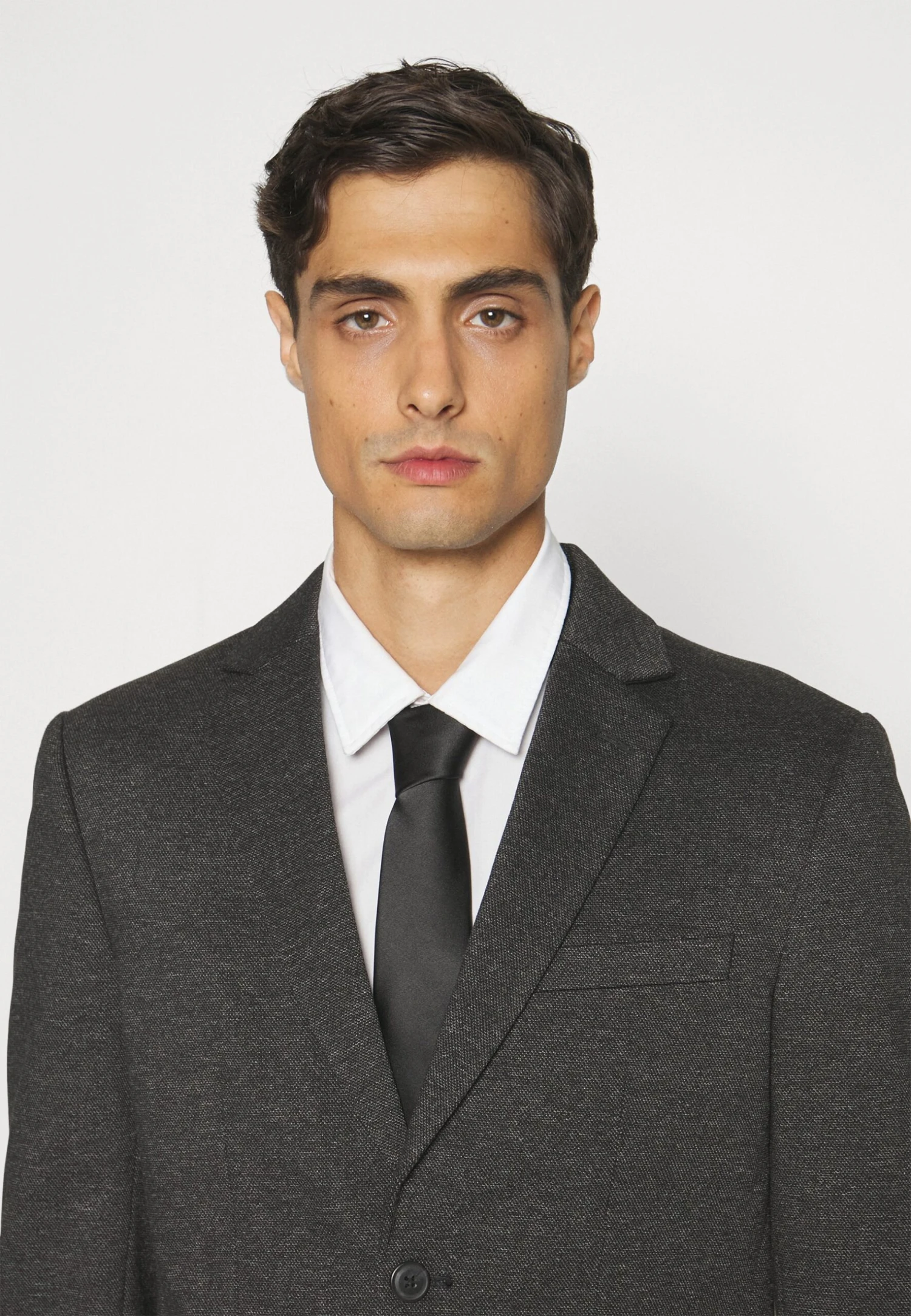 Selected Homme Slhslim Aitor - Blazer - Dark Grey Melange 4 Selected Homme Slhslim Aitor - Blazer - Dark Grey Melange - Afbeelding 4