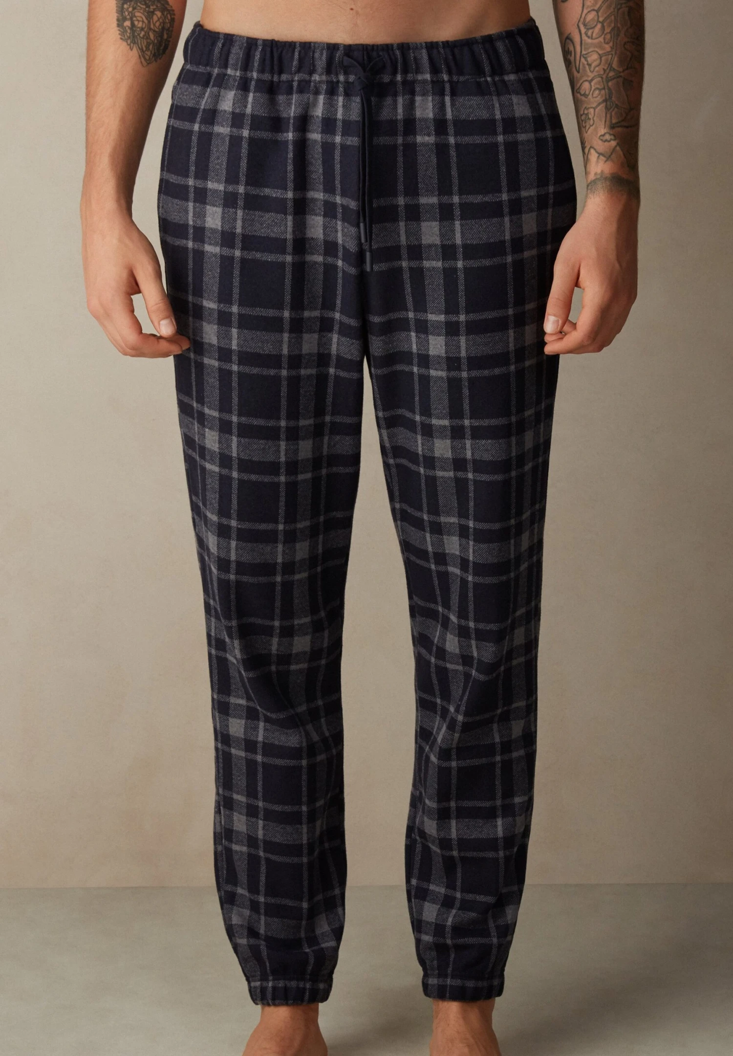 Intimissimi Check - Pyjamabroek - Check Grafite Mel Blu Notte 1 Intimissimi Check - Pyjamabroek - Check Grafite Mel Blu Notte