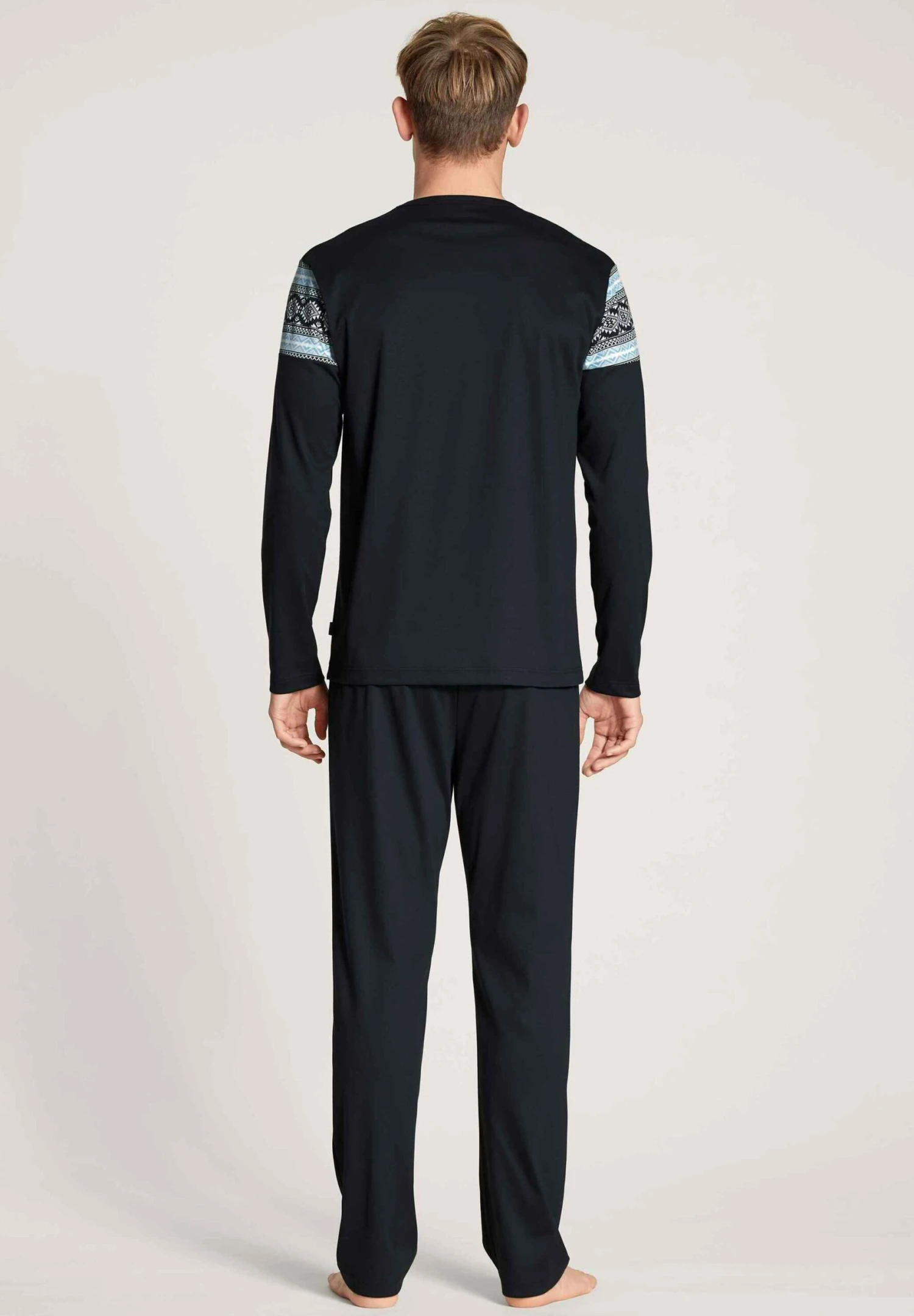 Calida Set Lang - Pyjama - Dark Sapphire 2 Calida Set Lang - Pyjama - Dark Sapphire - Afbeelding 2