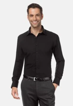 Zakelijk Overhemd - Schwarz