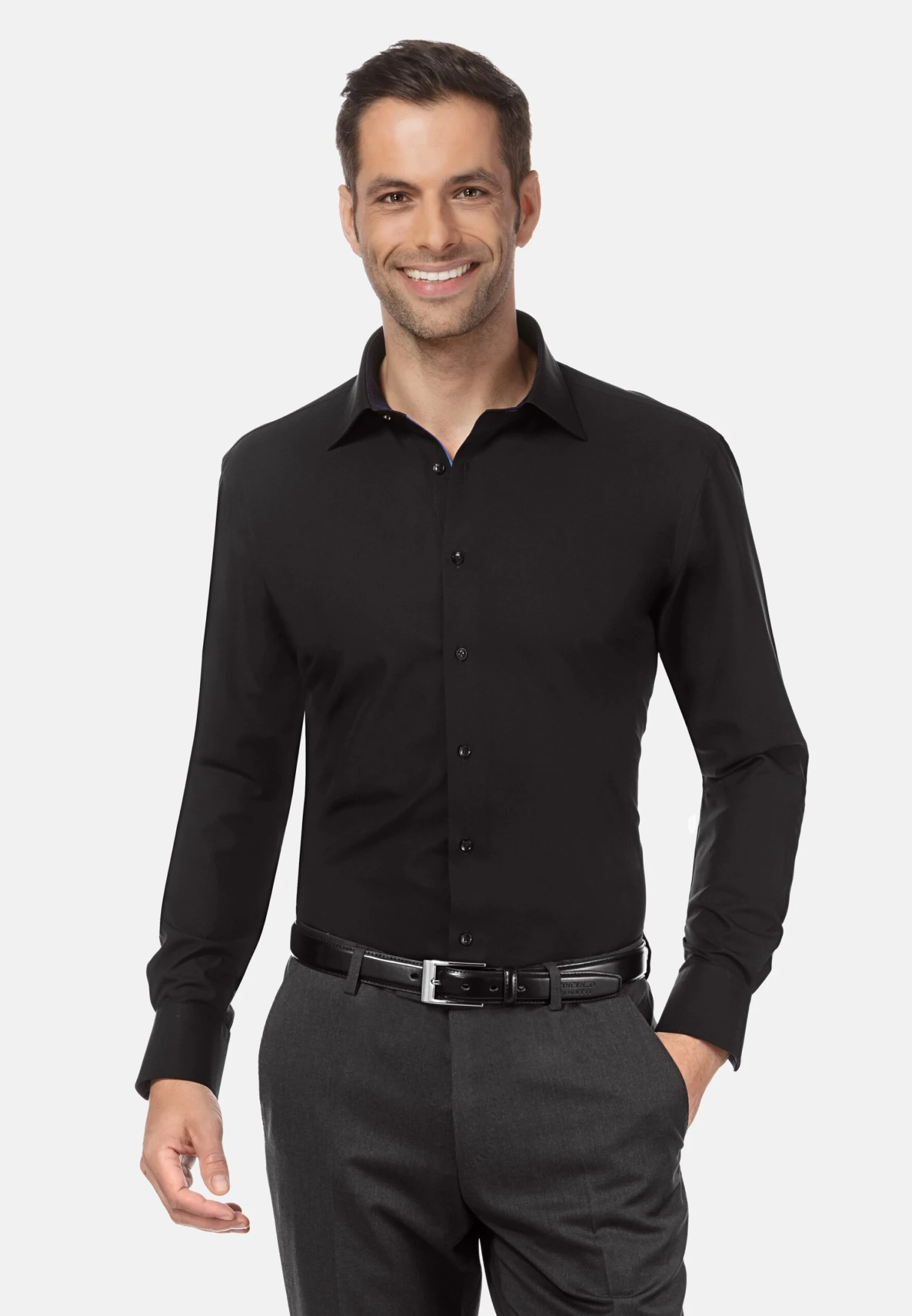 Zakelijk Overhemd - Schwarz 1 Zakelijk Overhemd - Schwarz