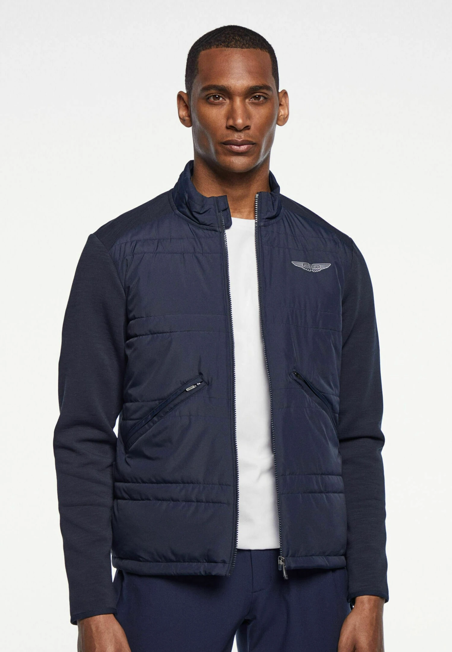 Hackett London Am Moto Quilt Fz - Trainingsbroek - Navy 1 Hackett London Am Moto Quilt Fz - Trainingsbroek - Navy