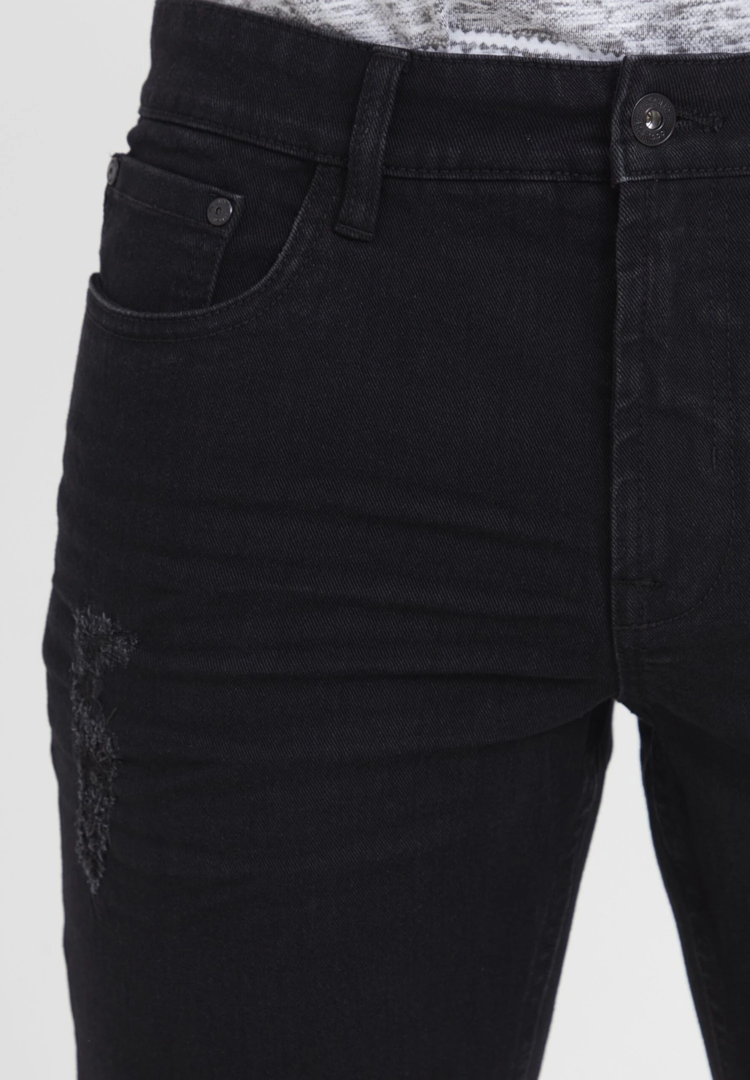 Solid Sdnoyton - Jeansshort - Black Denim 6 Solid Sdnoyton - Jeansshort - Black Denim - Afbeelding 6