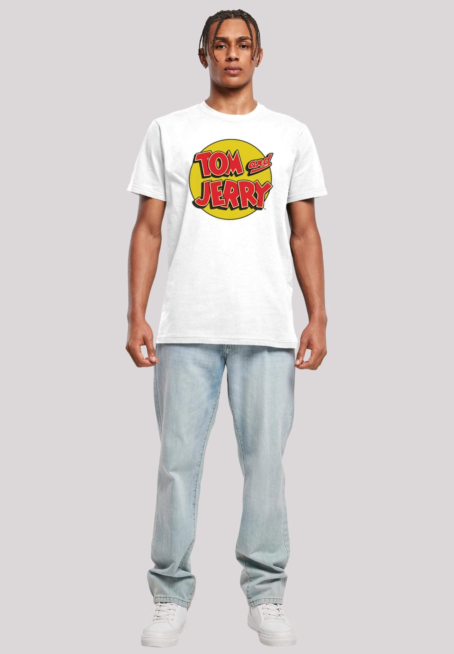 F4NT4STIC Tom Und Jerry- T-Shirt Print - White 2 F4NT4STIC Tom Und Jerry- T-Shirt Print - White - Afbeelding 2