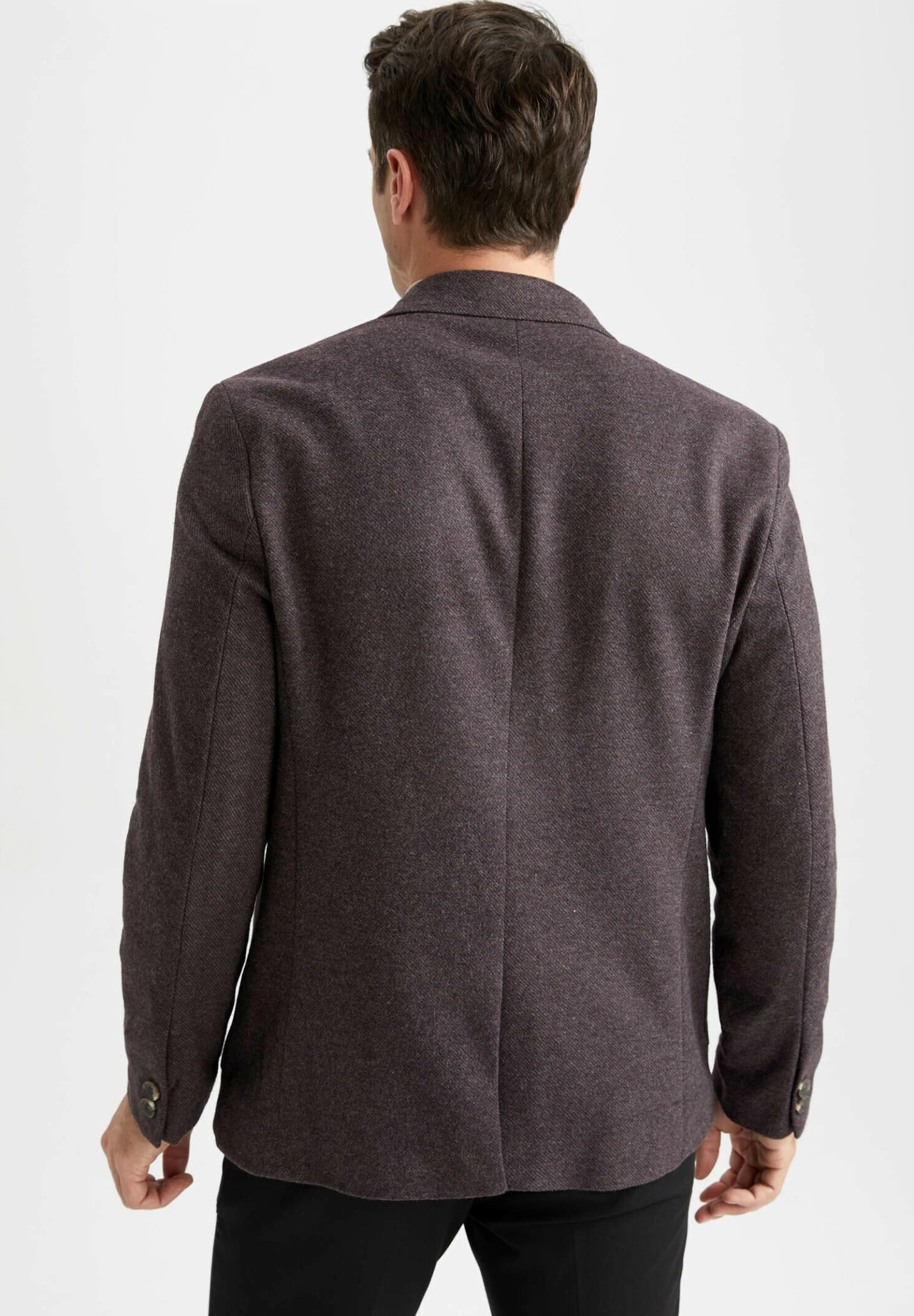 DeFacto Modern Fit - Blazer - Bordeaux 3 DeFacto Modern Fit - Blazer - Bordeaux - Afbeelding 3