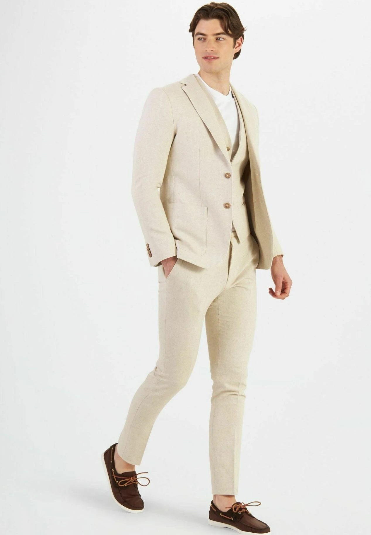 With Buttons - Gilet - Safari 4 With Buttons - Gilet - Safari - Afbeelding 4