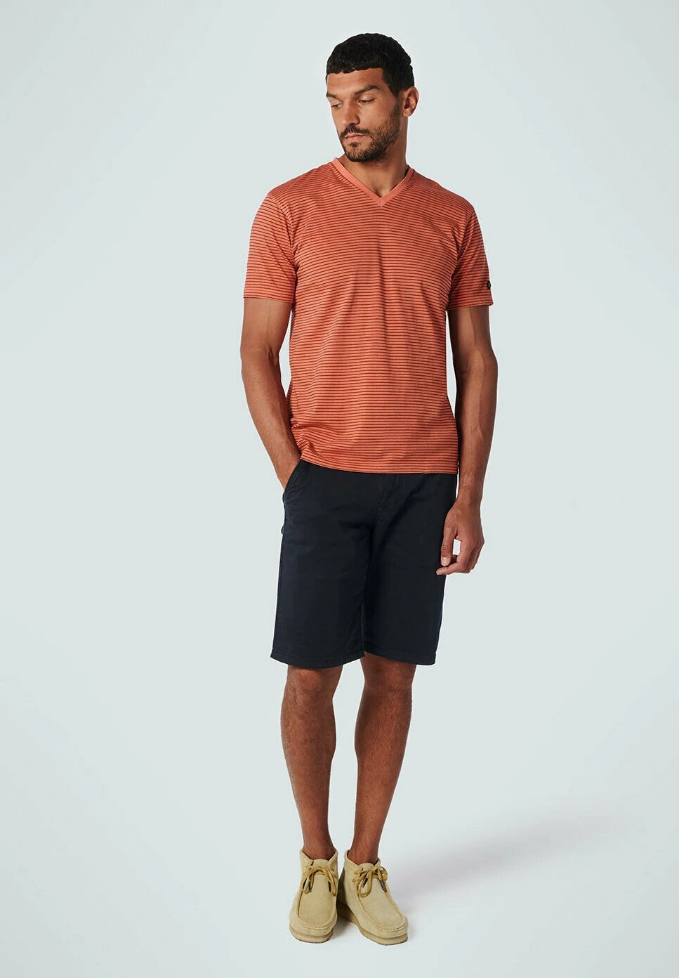 No-Excess Garment Dyed Twill Stretch Responsible Choice - Shorts - Night 2 No-Excess Garment Dyed Twill Stretch Responsible Choice - Shorts - Night - Afbeelding 2