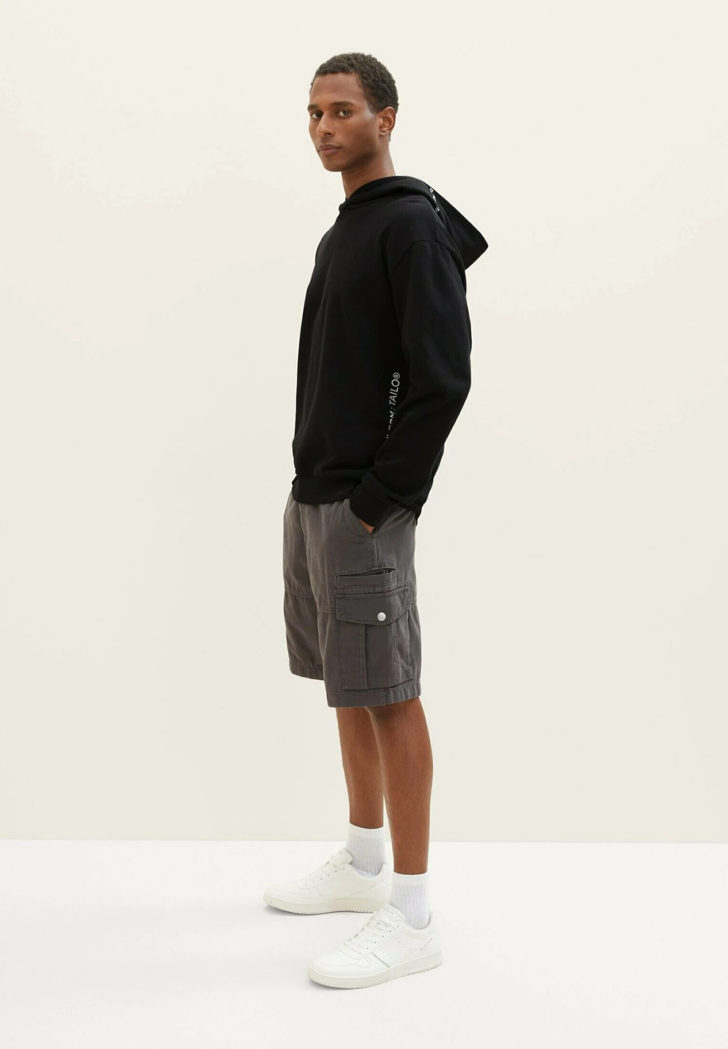 Tom Tailor Shorts - Tarmac Grey 4 Tom Tailor Shorts - Tarmac Grey - Afbeelding 4